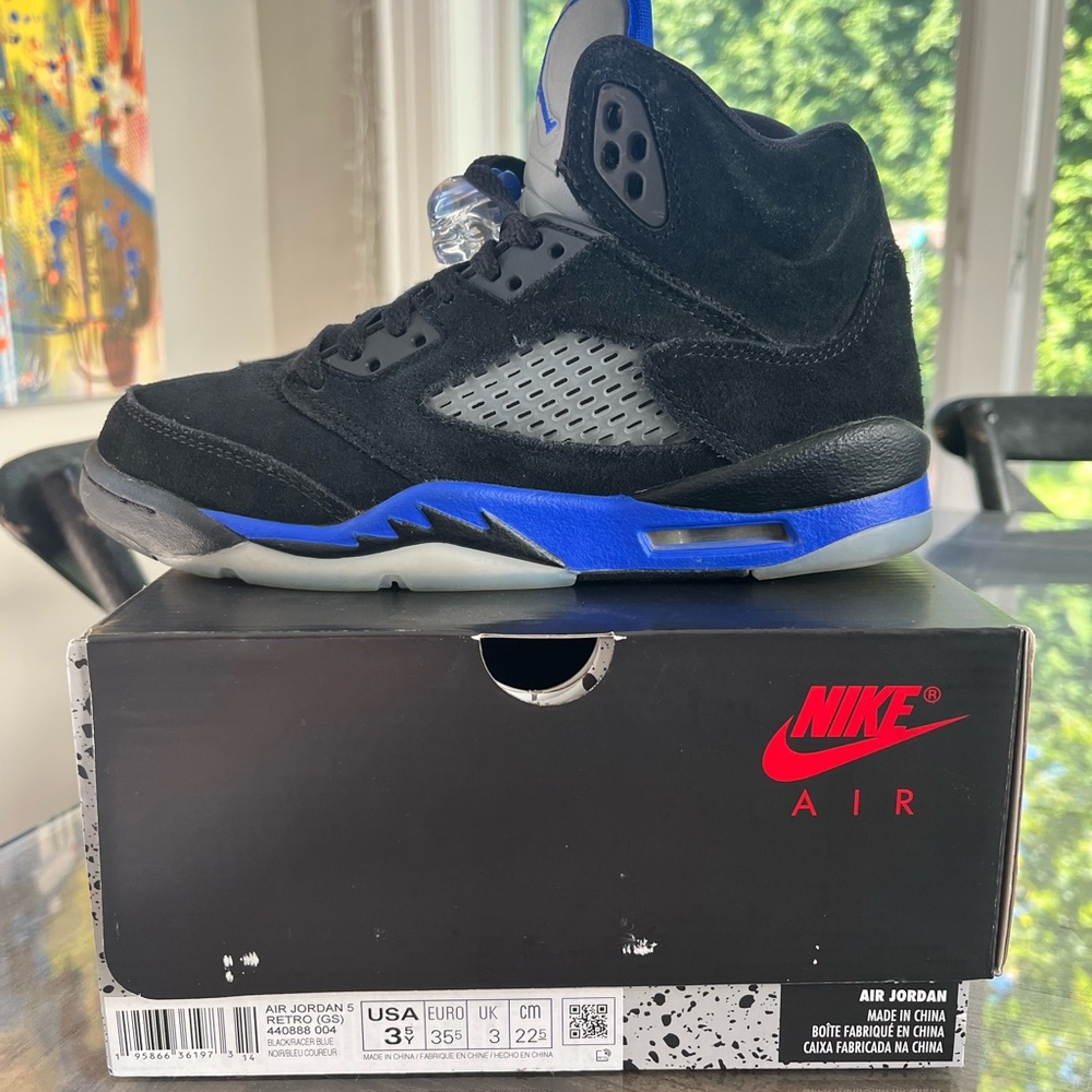 Nike Air Jordan 5s Racer Blue Youth Sz 3.5